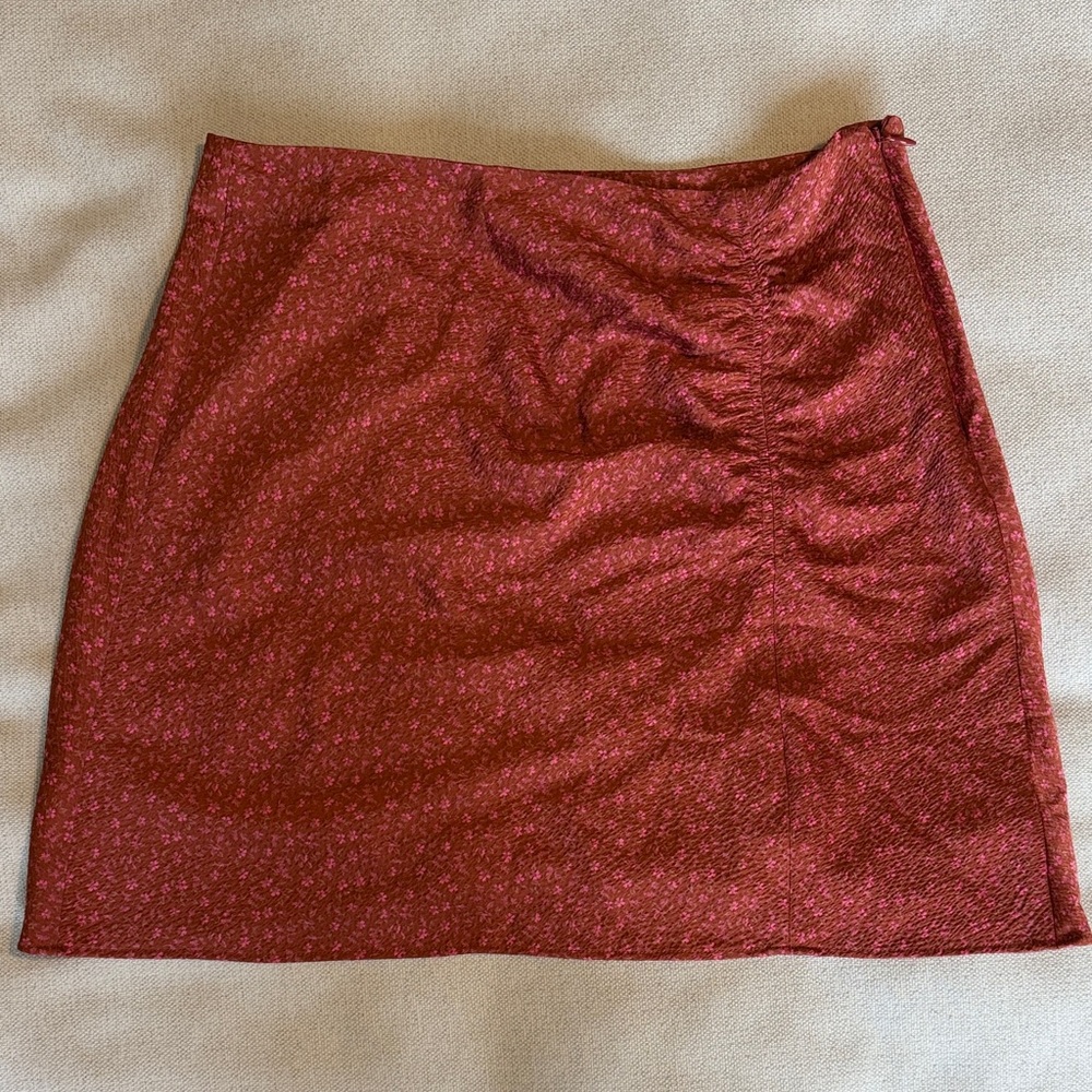 Madewell Red Mini Skirt